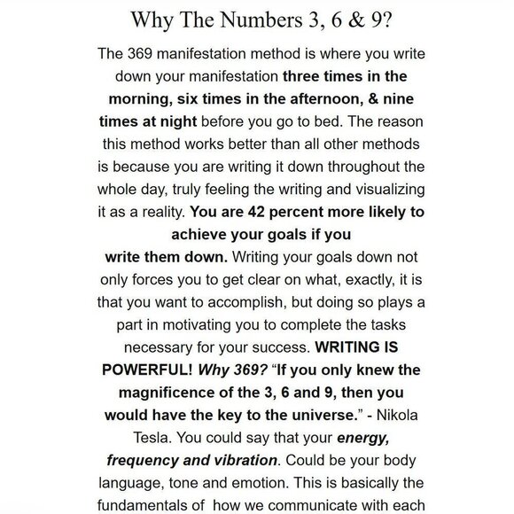 NEW Project 369 Manifestation Journal - Picture 7 of 8